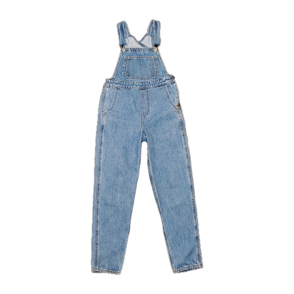 Levi's Premium Jeans Bib Overalls Women's Size 26 Big "E" 30×27